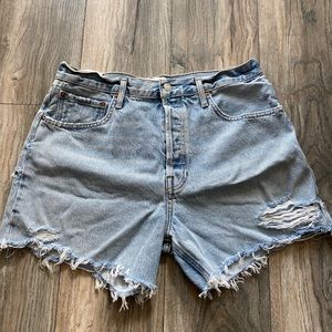 Agolde Riley Shorts in Groove